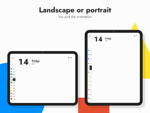 Landscape or portrait: You pick the orientation