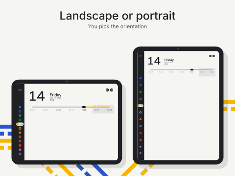 Landscape or portrait: You pick the orientation