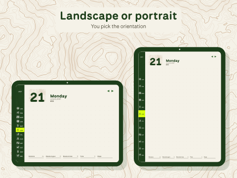 Landscape or portrait: You pick the orientation
