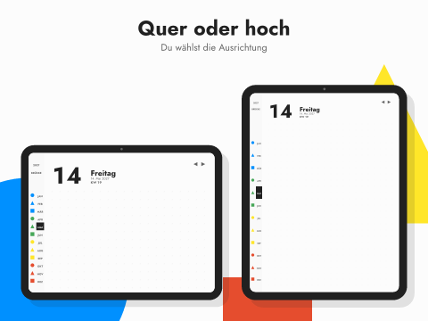 Quer oder hoch: Du wählst die Ausrichtung