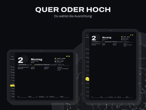 Quer oder hoch: Du wählst die Ausrichtung