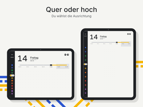 Quer oder hoch: Du wählst die Ausrichtung