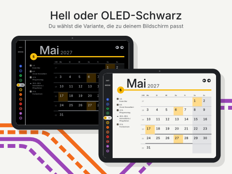 Hell oder OLED-Schwarz: Du wählst die Variante, die zu deinem Bildschirm passt