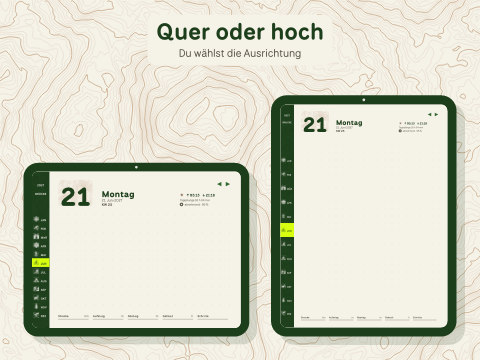 Quer oder hoch: Du wählst die Ausrichtung