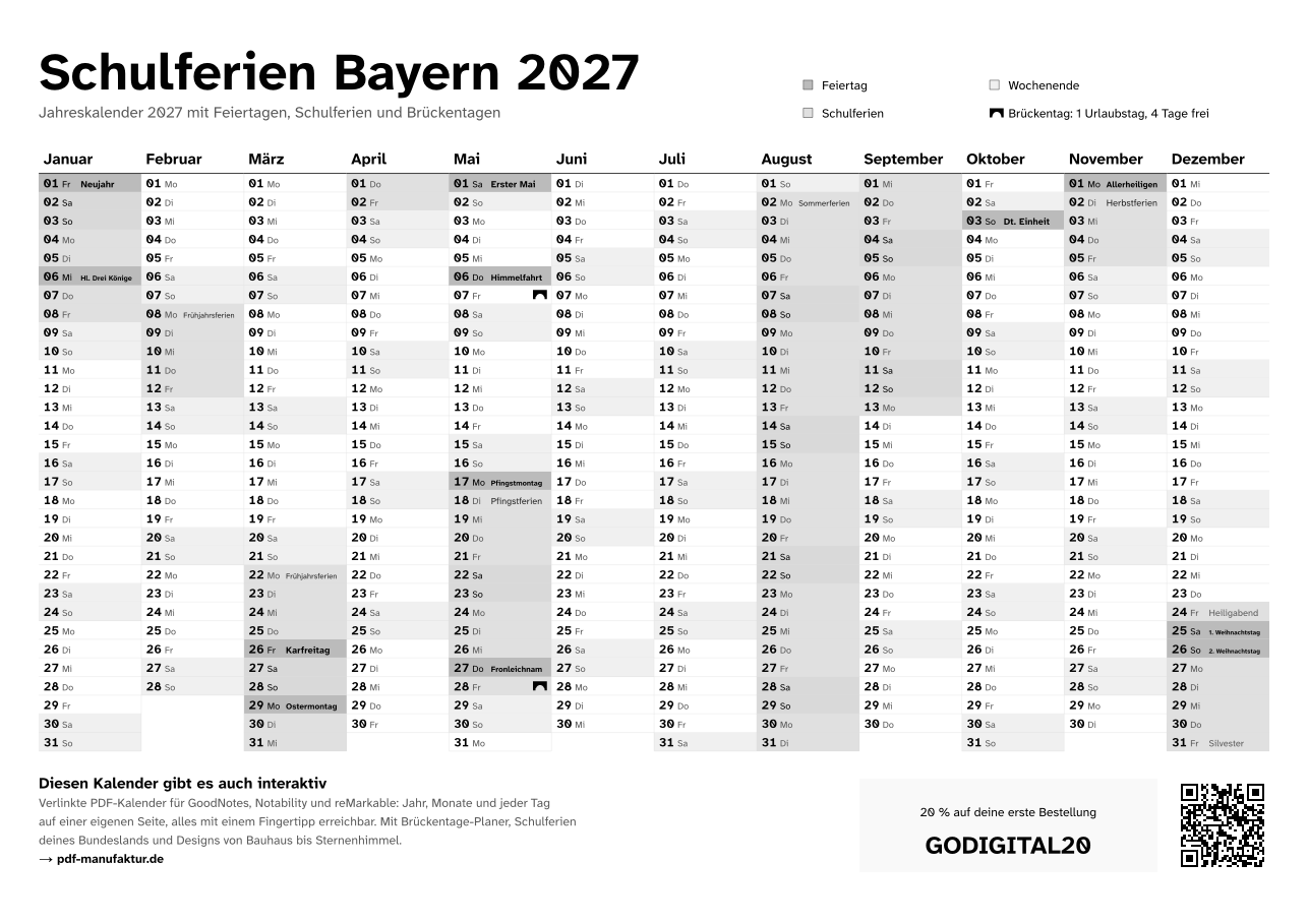 Vorschau: Feiertage Berlin 2026